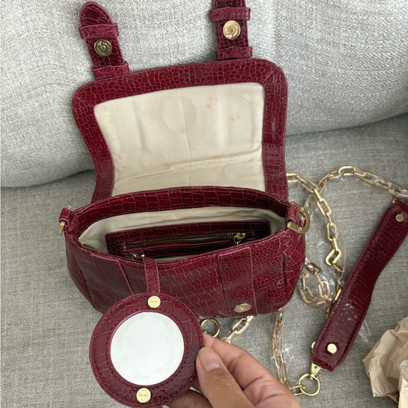 Vintage Tory Burch Small Crossbody Purse in Dark Red - Picture 4 of 5